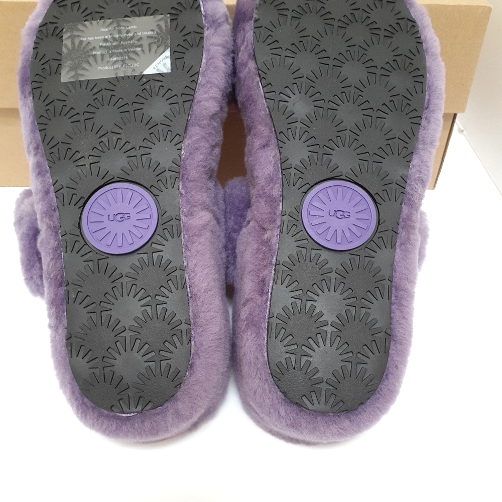 UGG Fuzz Yeah Slides Sz 7 - Picture 7 of 8
